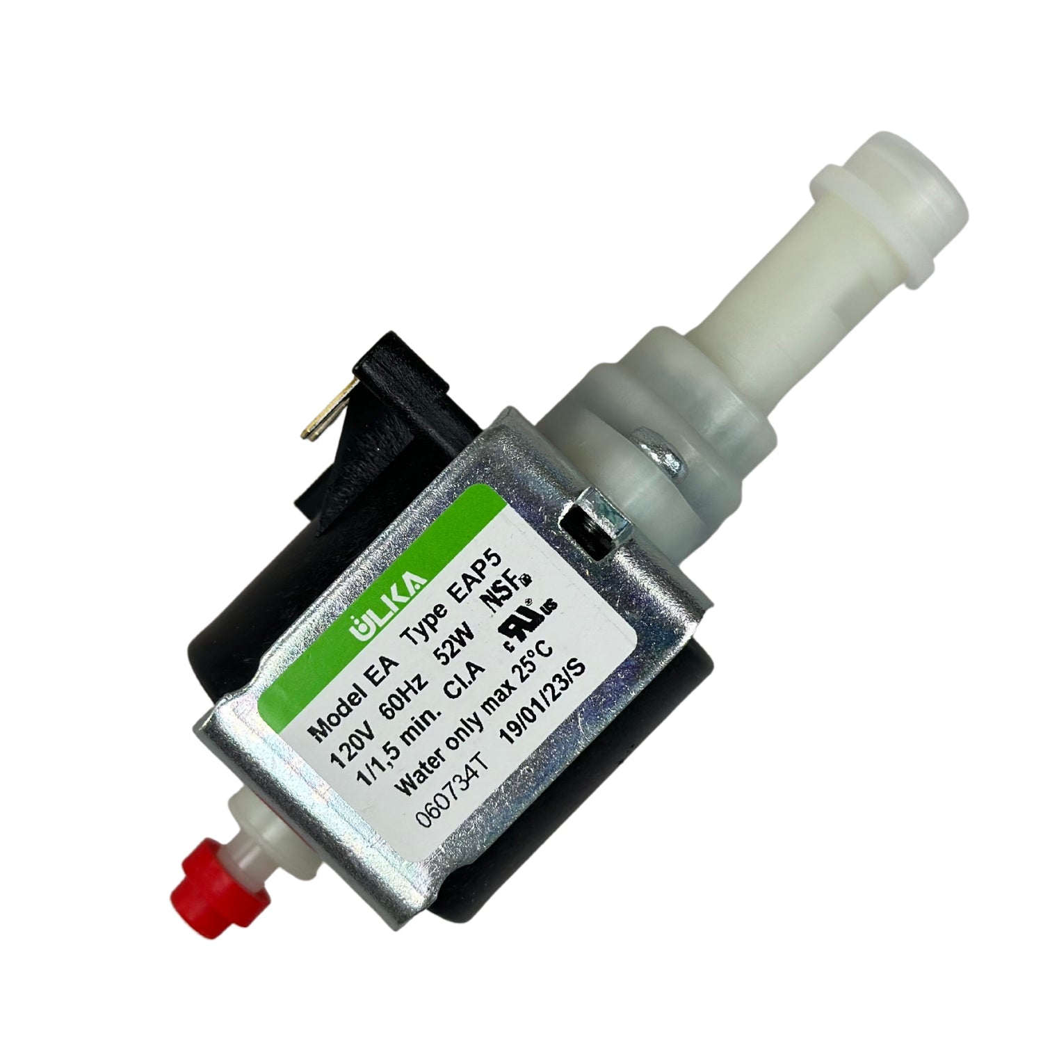 Ulka Vibration Pump EAP5/s - 120V, 60Hz, 52W, NSF (Saeco 996530007754 Replacement)
